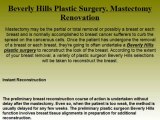 Beverly Hills Plastic Surgery. Mastectomy Renovation