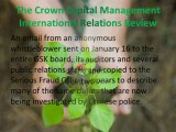 The crown capital management international relations review eighteen GSK China staff held as whistleblower allegations emerge