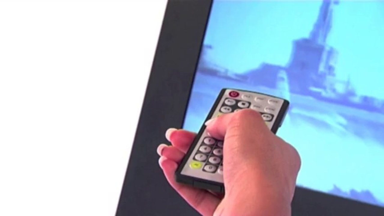 PLV TOTEM AFFICHAGE DYNAMIQUE AVEC PORTE-BROCHRES (19 pouces)