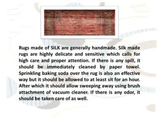 Different Techniques for Different Rug Material