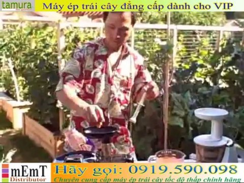 Máy ép trái cây cao cấp ][ Omega 8006 Juicer vs Juicing 5 pounds of carrots]