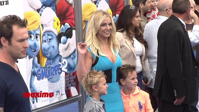 Britney Spears The Smurfs 2 Los Angeles Premiere Blue Carpet Arrivals