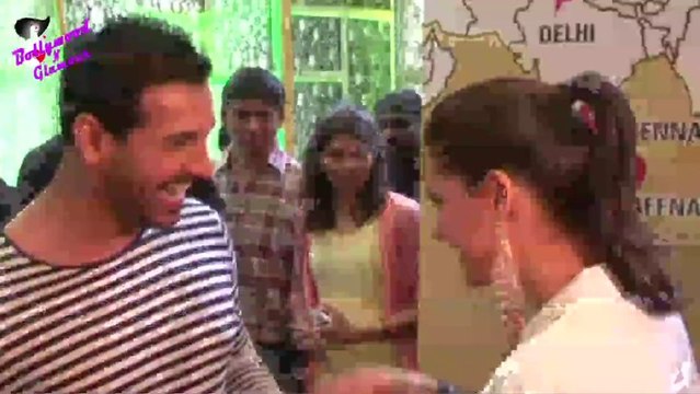 John Abraham & Nargis Fakhri at first look launch o f ''Madras Cafe''