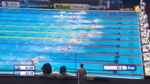 Séries 100m dos (H) - ChM2013 natation (Stravius, Lacourt)