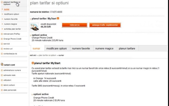 contul tau Orange: cum adaugi noi optiuni PrePay