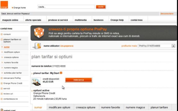 contul tau Orange: cum iti schimbi planul tarifar