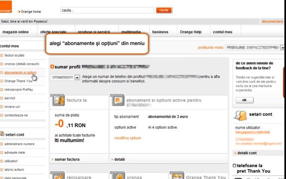 contul tau Orange: vezi toate detaliile abonamentului tau