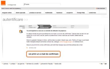 cum iti creezi un cont online Orange