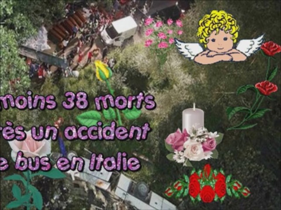 Accidents de trains..d'autocar...noyades..Reposez en Paix(musique Amazing Grace)