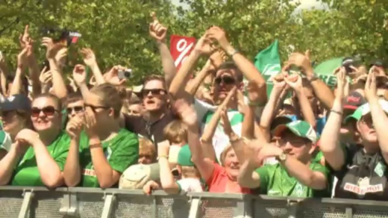 Grün-weiße Euphorie in Bremen