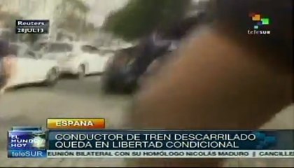 España: conductor de tren descarrilado en libertad condicional