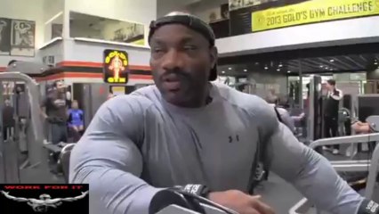 Dexter Jackson 3 Weeks Out from Arnold Classic 2013 Arm Training