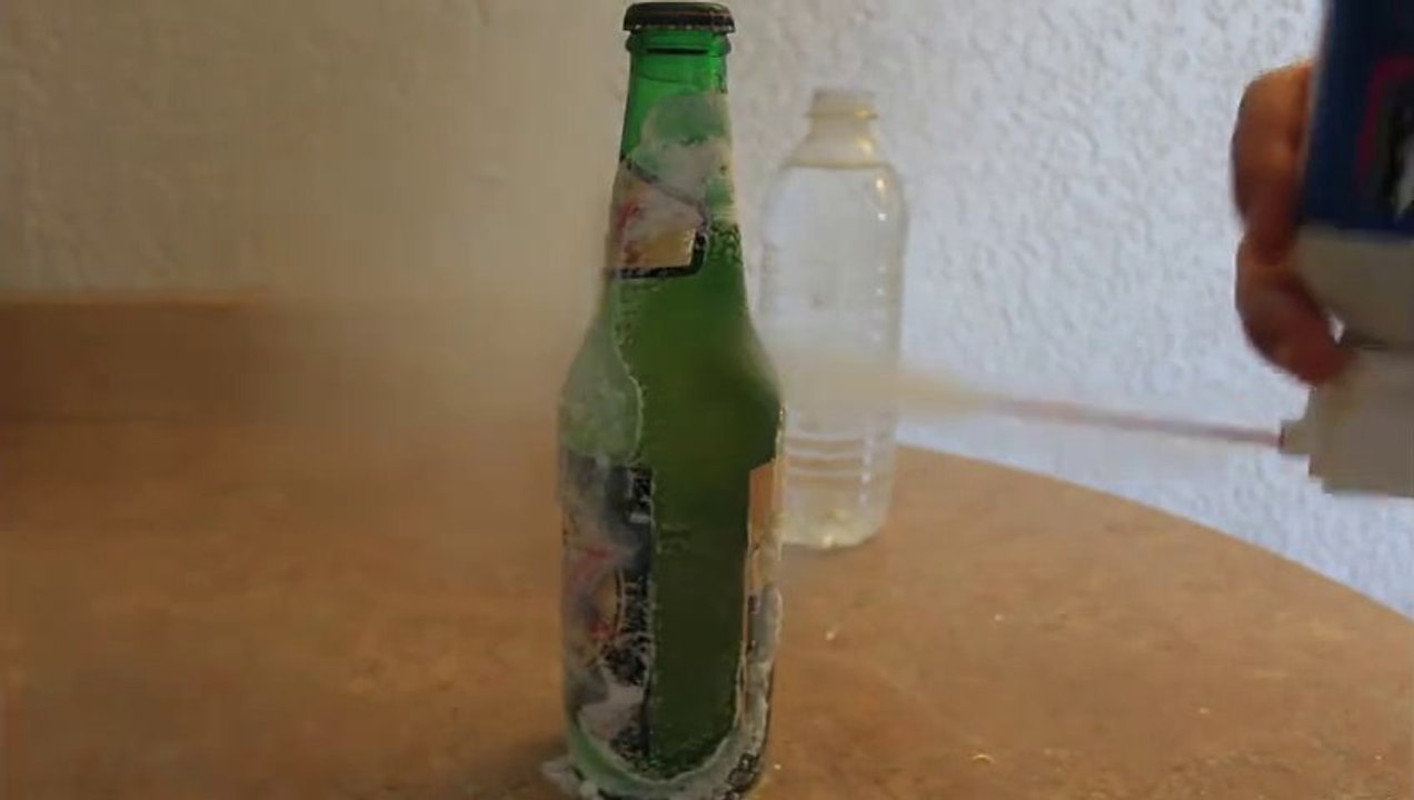 Comment refroidir une bière en quelques secondes... Pas mal!