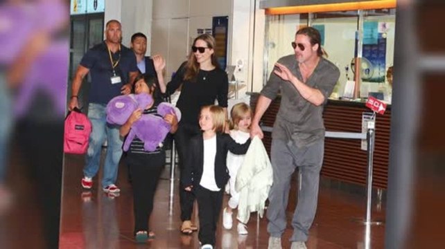 Brad Pitt, Angelina Jolie et leurs enfants ont l'air heureux au Japon