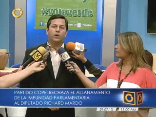 Copei dice que no se puede allanar la inmunidad de Mardo con mayoría simple