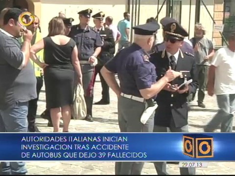 Investigan por homicidio involuntario en accidente de autobús en Italia