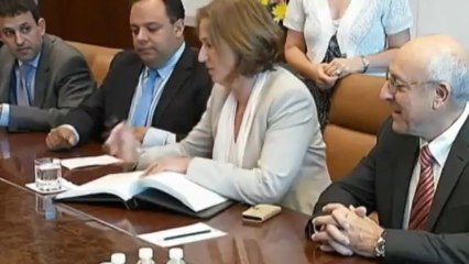 Ban afirma su apoyo a reanudación de conversaciones de paz con palestinos.-