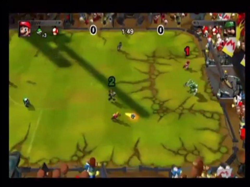 (thegamer et tchominou) joue mario strikers charged football