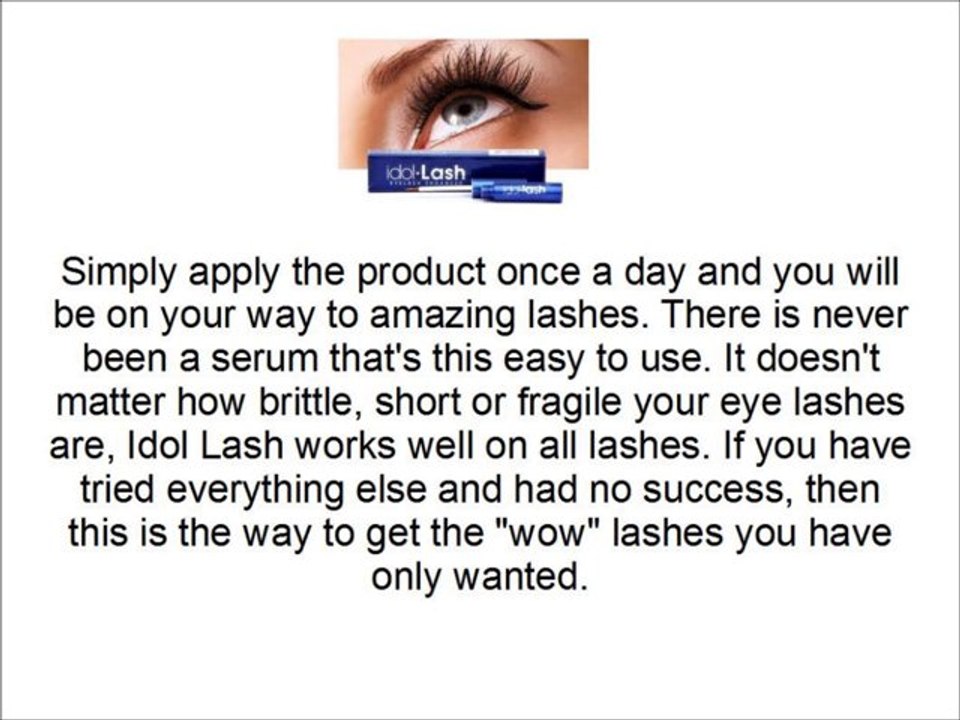 Idol Lash Reviews - Watch This Review Before You Buy Idol Lash