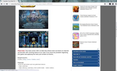 Guardian Cross Hack Cheats 2013