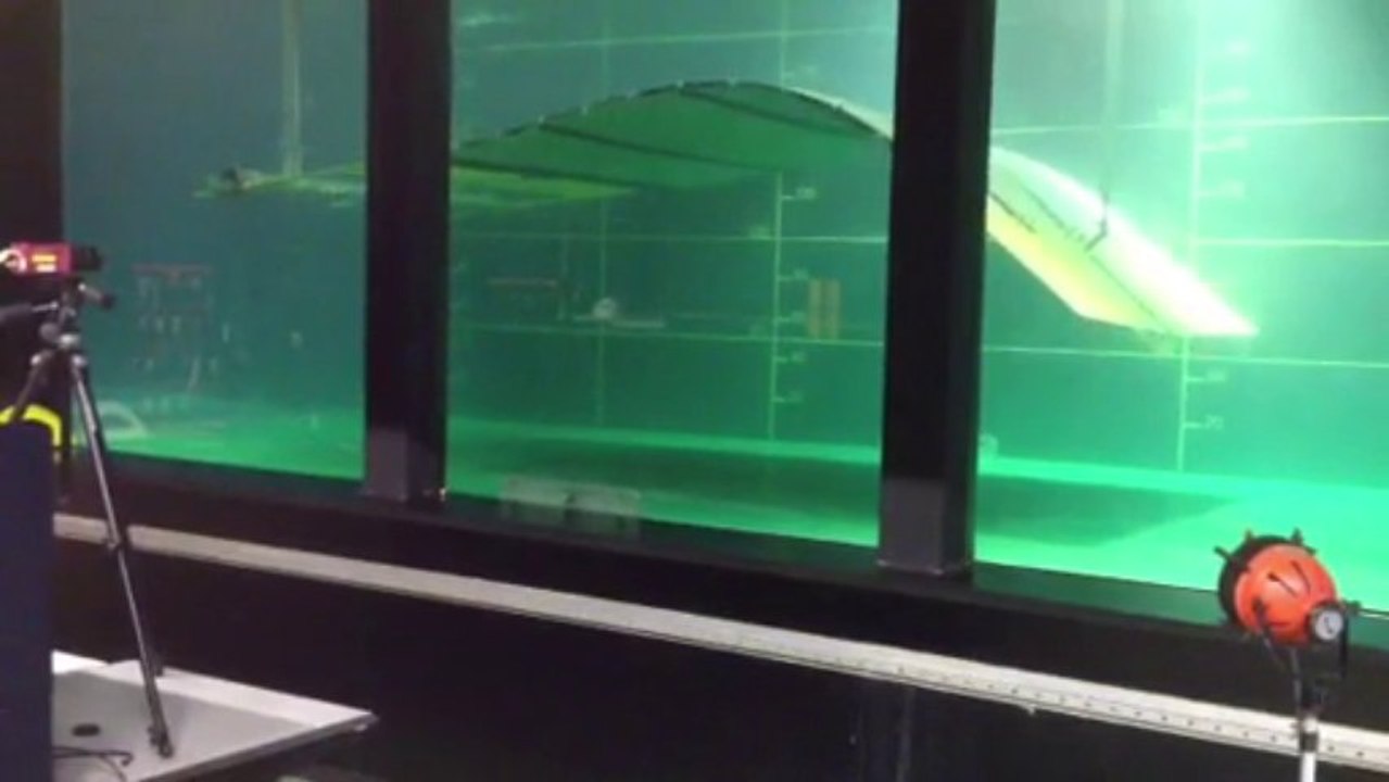 Essais réalisés en septembre 2012 au bassin d’essais de l’IFREMER