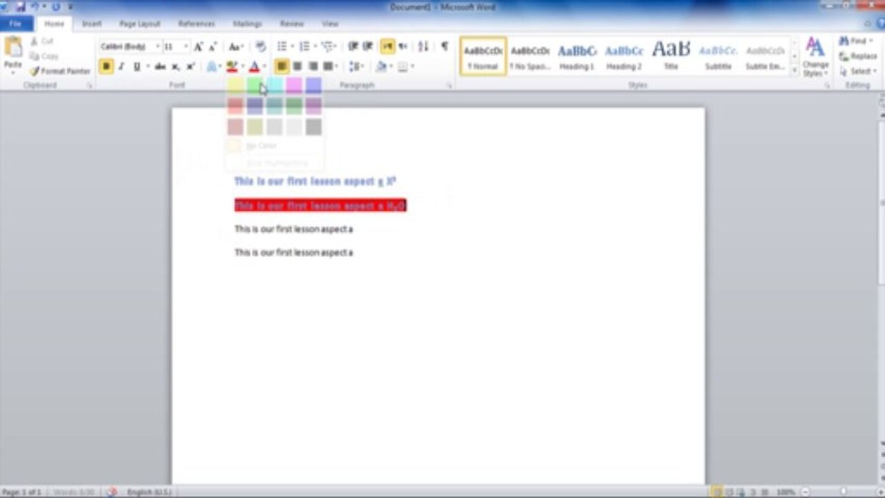Paragraph,Styles,Editing Tabs Ms Word Urdu
