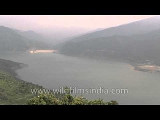 The expanse of landscape: At Tehri Dam