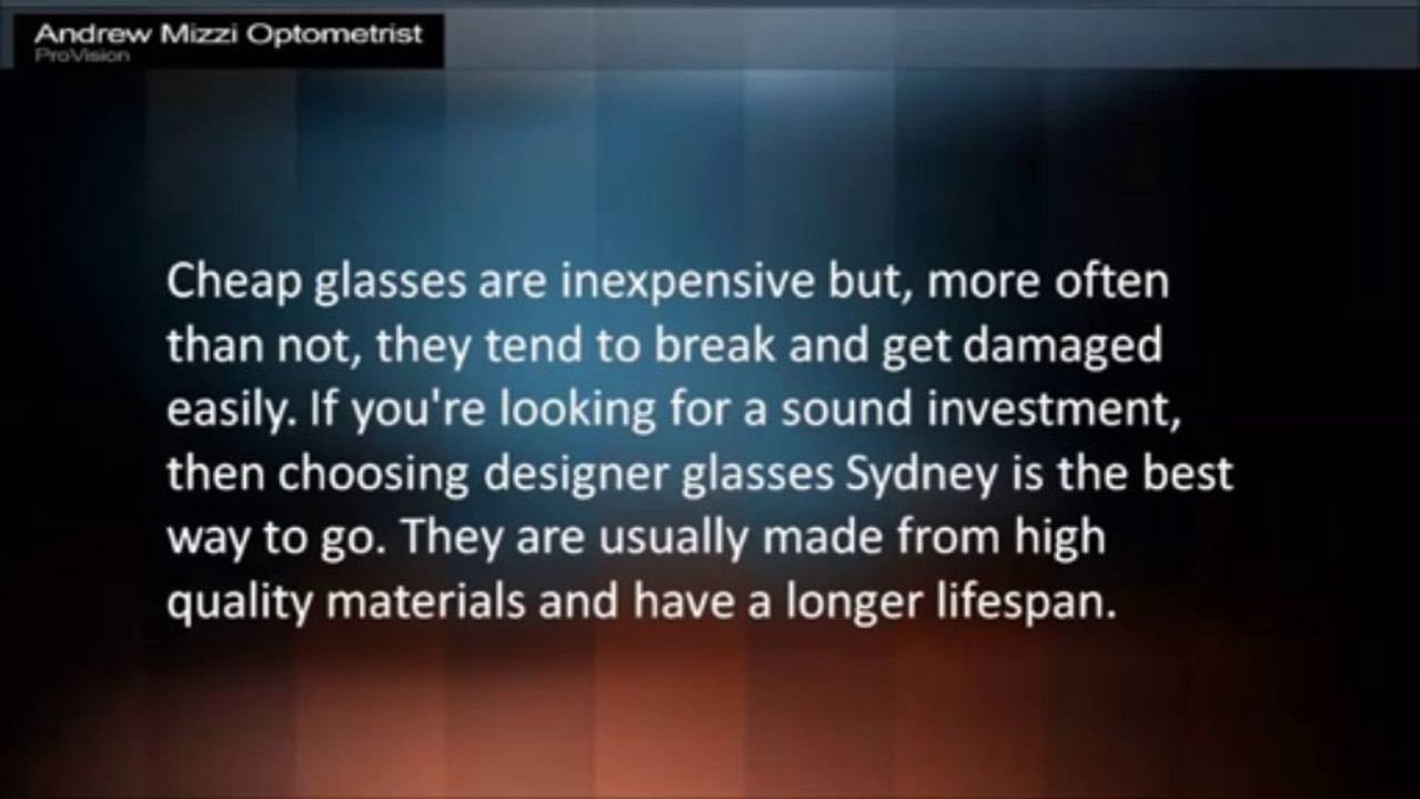 4 Factors to Consider When Choosing the Right Eye Glasses Sydney for You