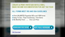 Create Unlimited Online Pay Stub, W2 Form and 1099 Form Maker! Free Demo Instant Download!