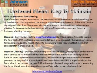 hardwood floor cleaning