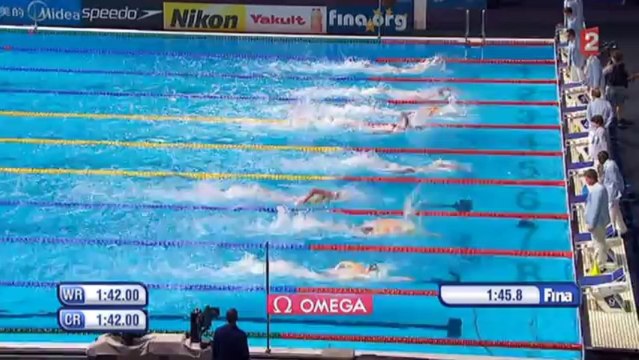 Demi-finales 200m NL (H) - ChM 2013 natation (Agnel)