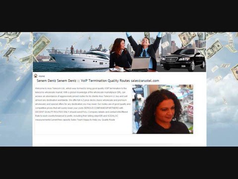 Senem Deniz Senem Deniz :: VoIP Termination Quality Routes sales@arustel.com