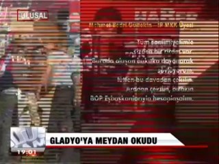 GLADYO'YA MEYDAN OKUDU