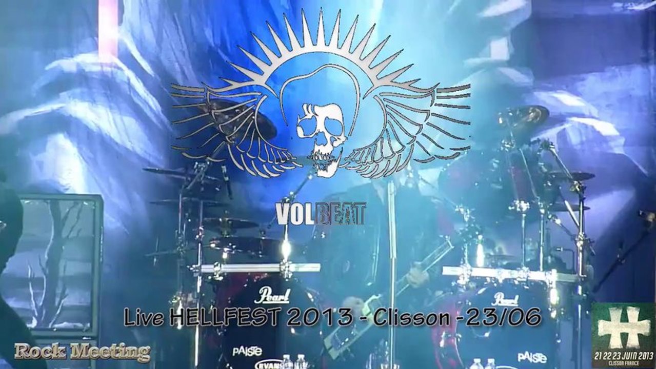 VOLBEAT HELLFEST 2013 Guitar Gangsters & Cadillac Blood - Clisson 23 06