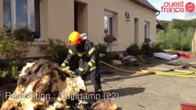 Une maison sinistrée par les flammes - Les deux occupants ont été relogés par la mairie