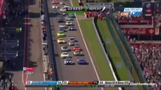 Alessandro Pier Guidi Spin at 24H Spa-Francorchamps 2013