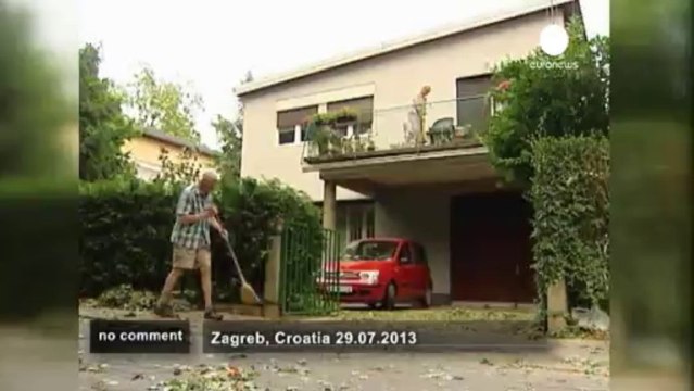 De graves orages frappent la Croatie - no comment