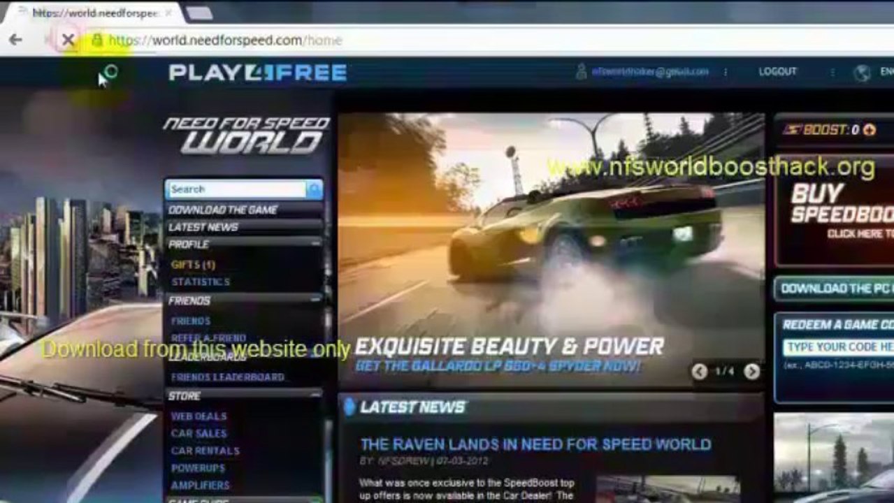 Do Need For Speed World Boost and money hacks work? (PROOF WITH FREE DOWNLOAD LINK)