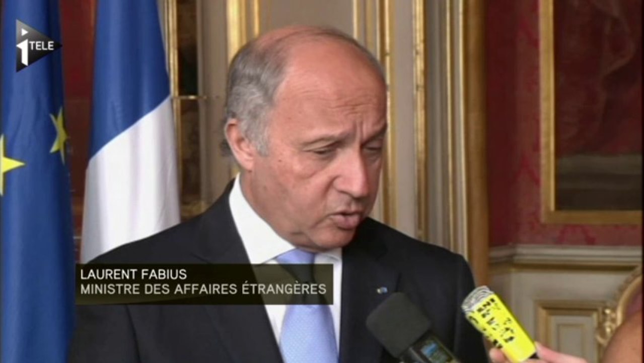 Laurent Fabius appelle à la libération de Mohamed Morsi