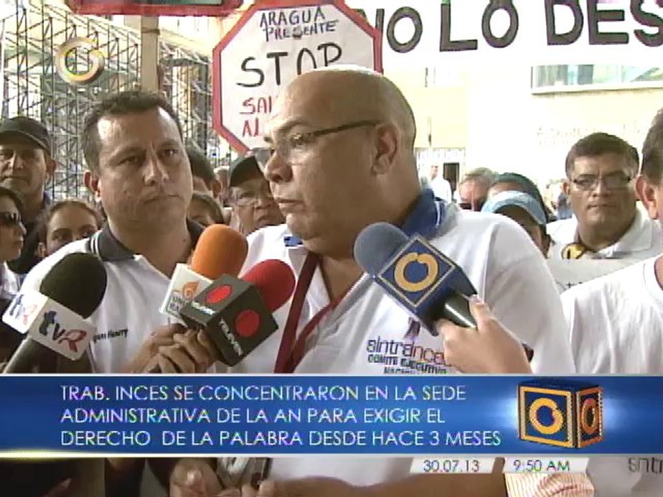 Trabajadores del Inces exigen derecho de palabra a la Comisión de Desarollo Social de la AN