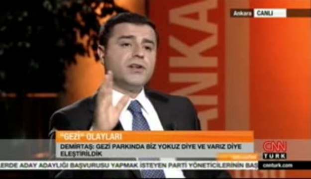 Demirtaş: Gezi'de 'Darbe Çıkabilir mi' Diyenler Yüzünden Mesafe Koyduk