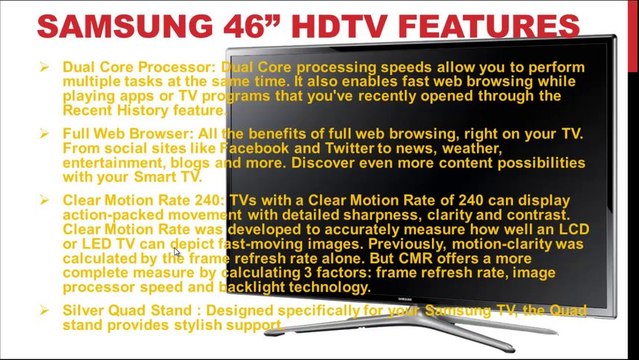 Samsung UN46F6300 46-Inch 1080p 120Hz Slim Smart LED HDTV|Samsung 46 Slim Smart LED HDTV|Discounted