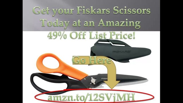 Fiskars Cuts+More 5 in 1 Multi-Purpose Scissors|Save|Discount|Great Buy|Saving|Sale|Fiskars|Scissors