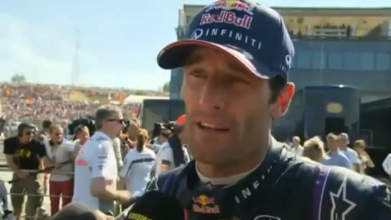 BBC F1: Mark Webber Post Race interview (2013 Hungarian Grand Prix)