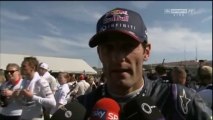 Sky Sports F1:  Mark Webber Post Race interview (2013 Hungarian Grand Prix)
