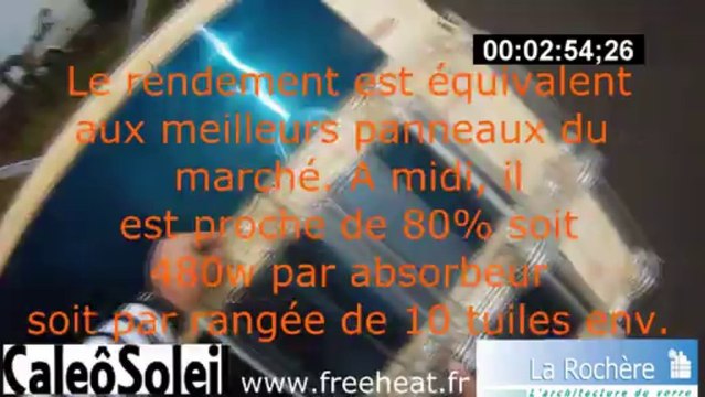Pose panneau solaire, tuile solaire CaleoSoleil: chauffage solaire & plancher solaire direct pour plancher chauffant caleosol