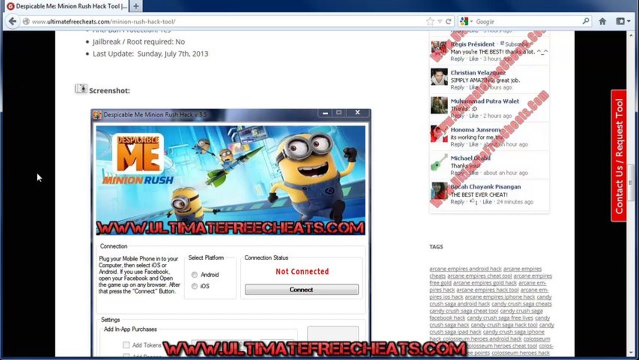 How To Hack Minion Rush Tokens Free
