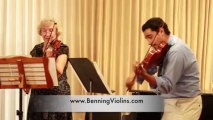 Violinist Tito Quiroz Angulo Performs with Nancy Benning at Benning Violins 60th Anniversary