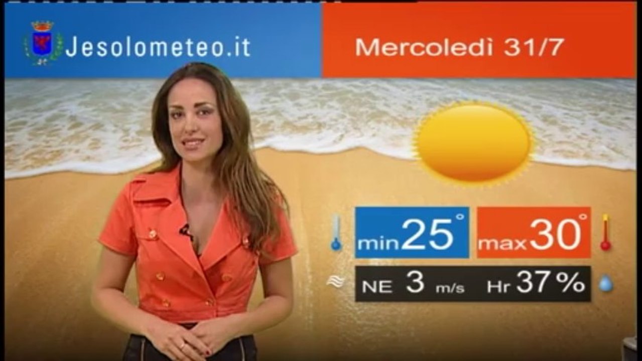 PREVISIONI DEL TEMPO JESOLO MERCOLEDI' 31 07 2013
