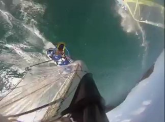 Séance de planche à voile